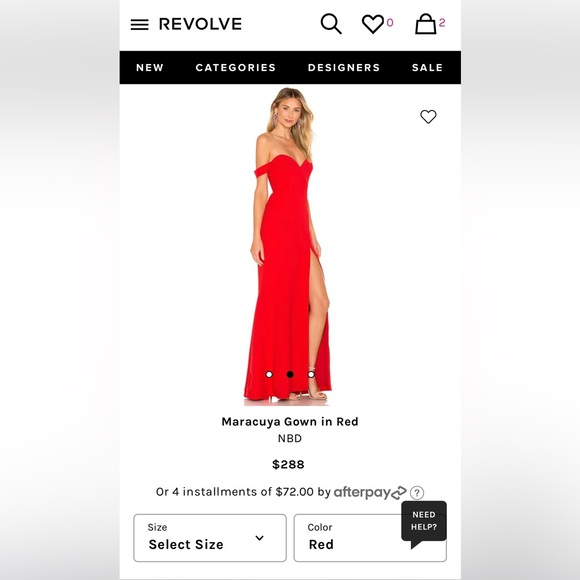 Maracuya gown in red - Picture 2 of 6